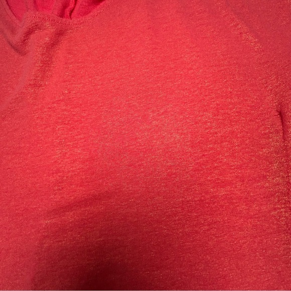 2 for$15 Chico's Vibrant Red Short Sleeve Top 
Chico’s Size 2 (L/12) - Picture 8 of 16